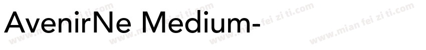 AvenirNe Medium字体转换